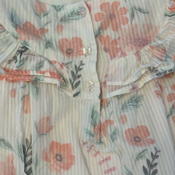 Joie Flutter Flower Print Dress 3T - Picture 5 of 6